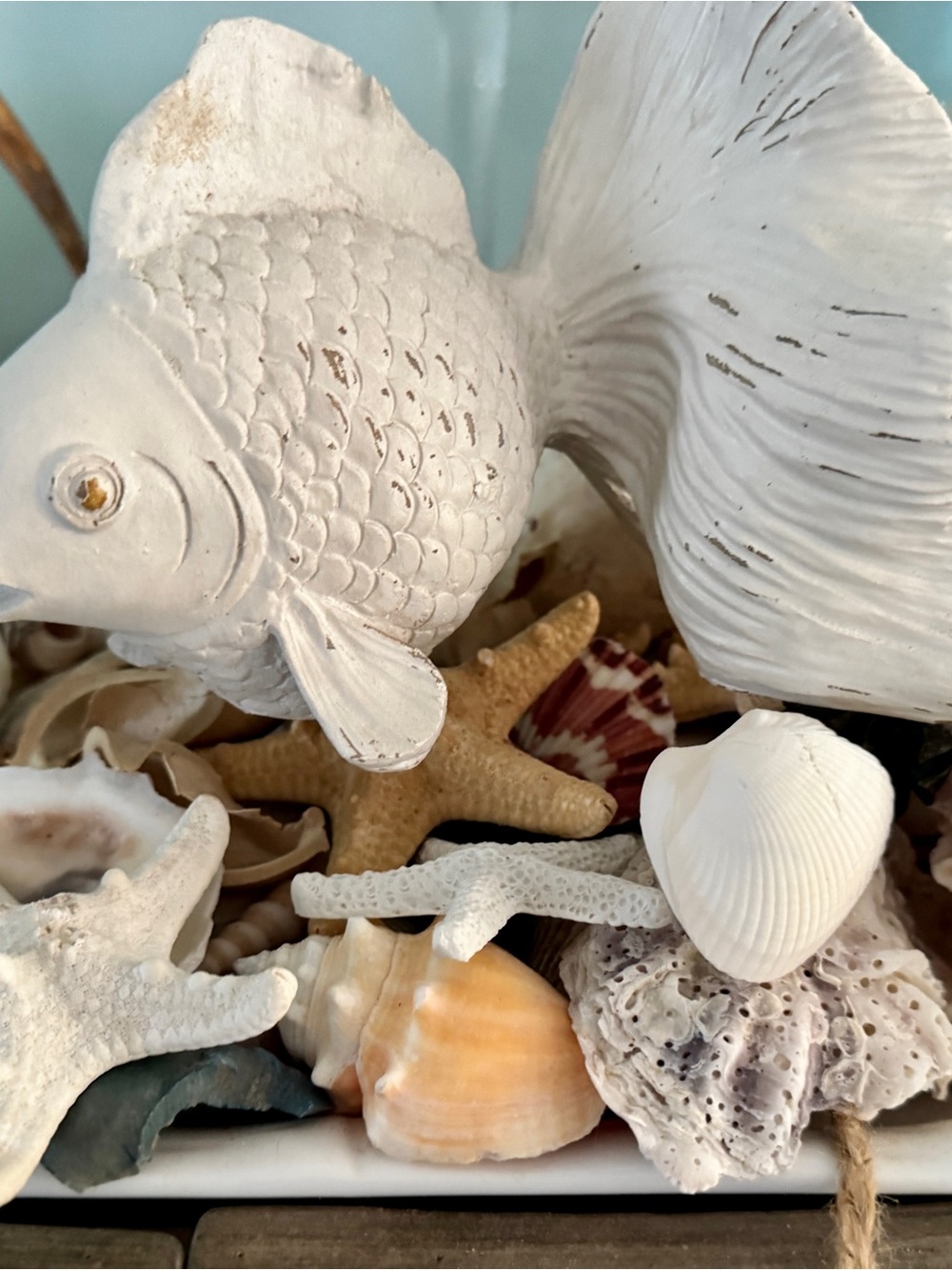 White Fish Figurine Decorative Accent for Aquatic-Style Displays - Picture 4 of 7